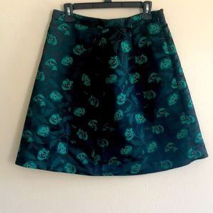 Floral J. Crew a-line skirt size 6